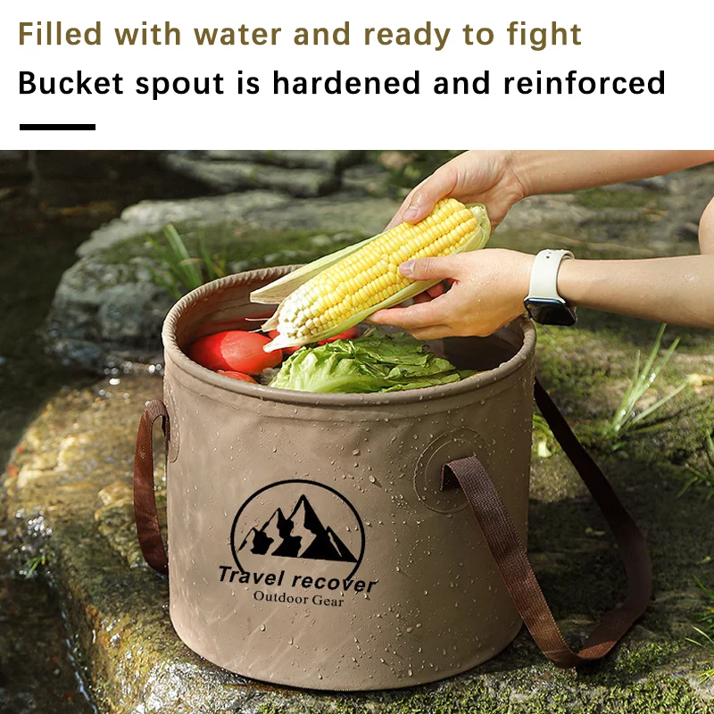 Outdoor Camping Sink - 10L 20LFolding Bucket Waterproof Foldable Water