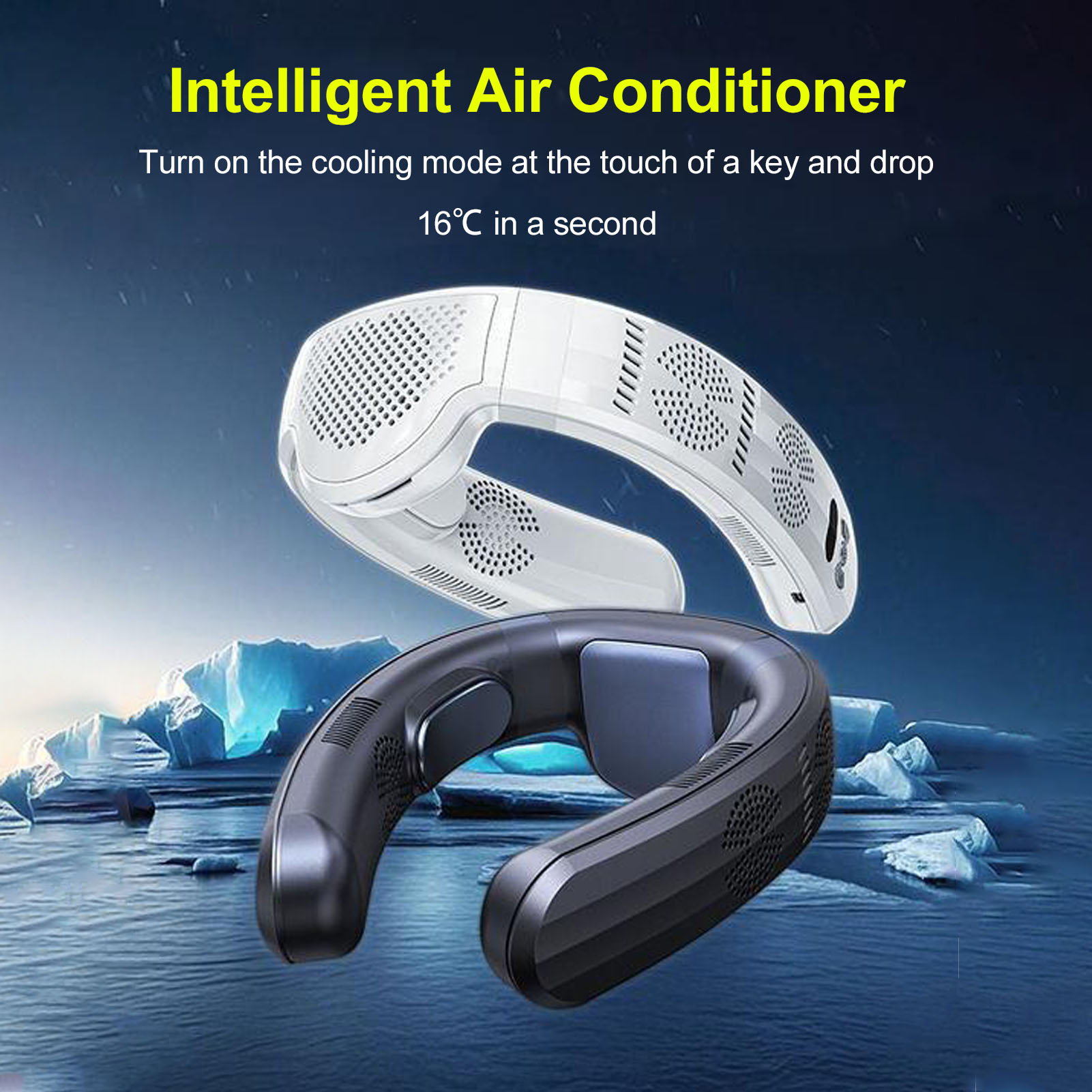 Outdoor Camping Ventilator - Portable Neck Fan Battery Operated 3