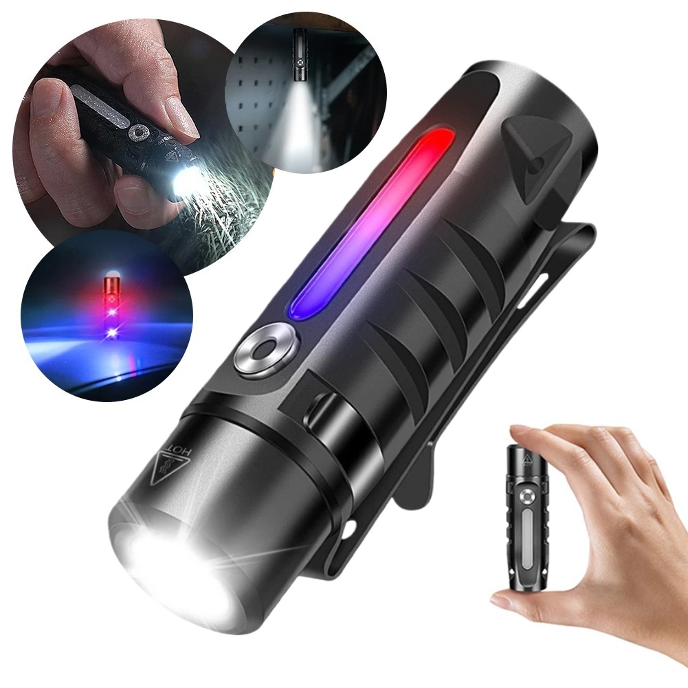 Camping Lantern - MINI LED Flashlight Type-C Rechargeable Keychain