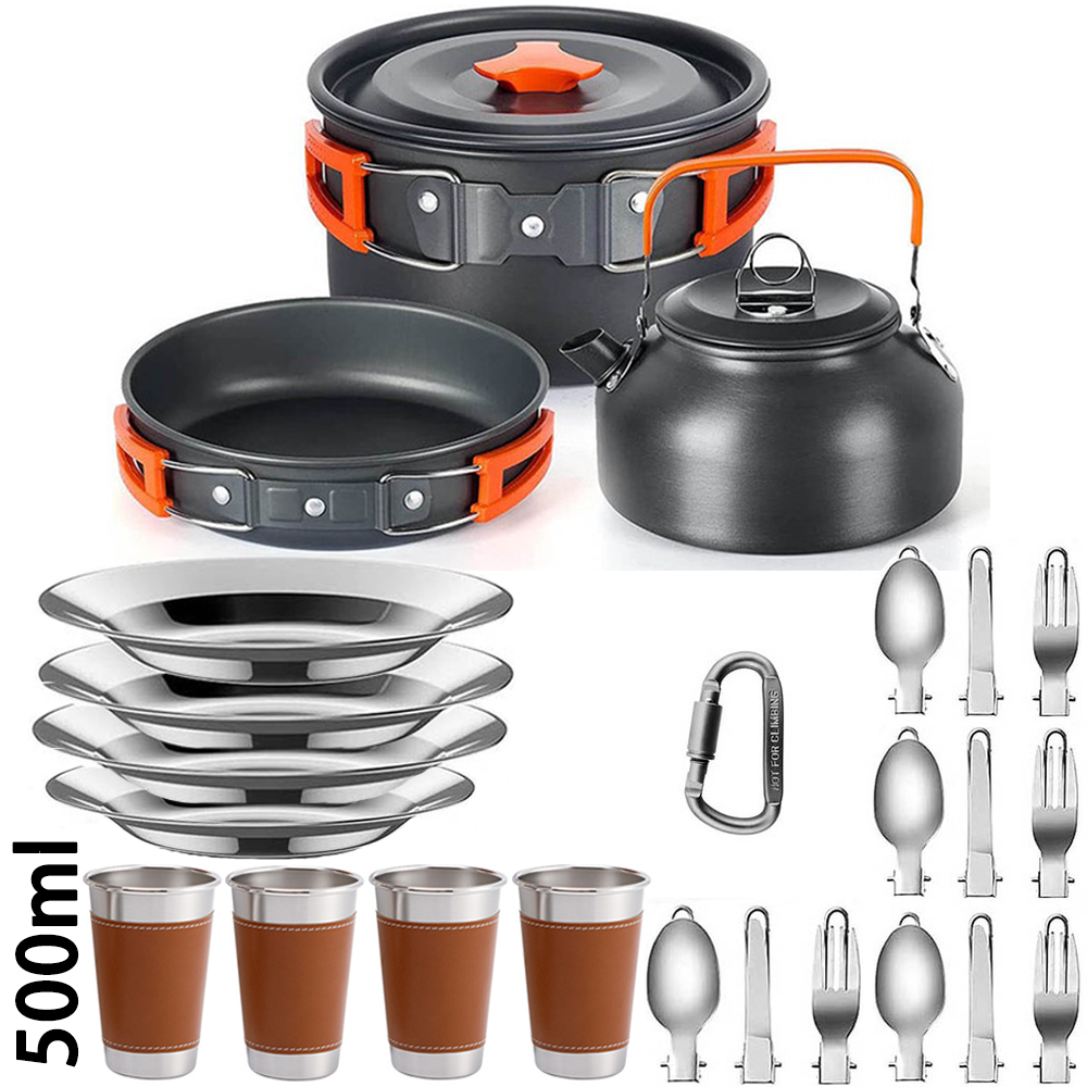 Outdoor Camping Kettle - Outdoor camping cooker portable camping equipment