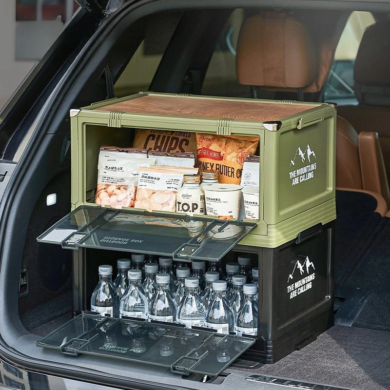 Outdoor Camping Bin - Outdoor Foldable Camping Storage Box with