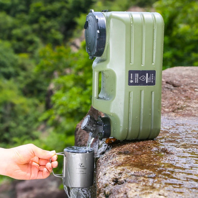 Outdoor Camping Bin - 5/11L Outdoor Water Bin Large Capacity