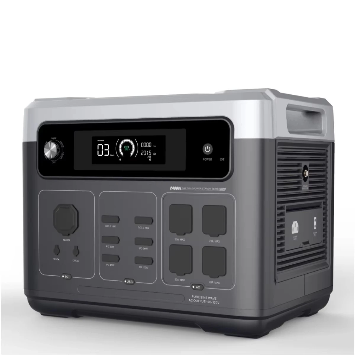 Portable Power Station - P2001 PLUS 2400W Portable Power Station