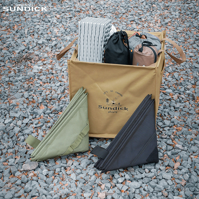 Outdoor Camping Bin - SUNDICK Outdoor Miscellaneous Bag, Portable Rope