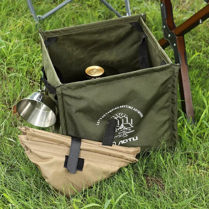 Outdoor Camping Bin - Oxford Cloth Foldable Outdoor Trash Bin