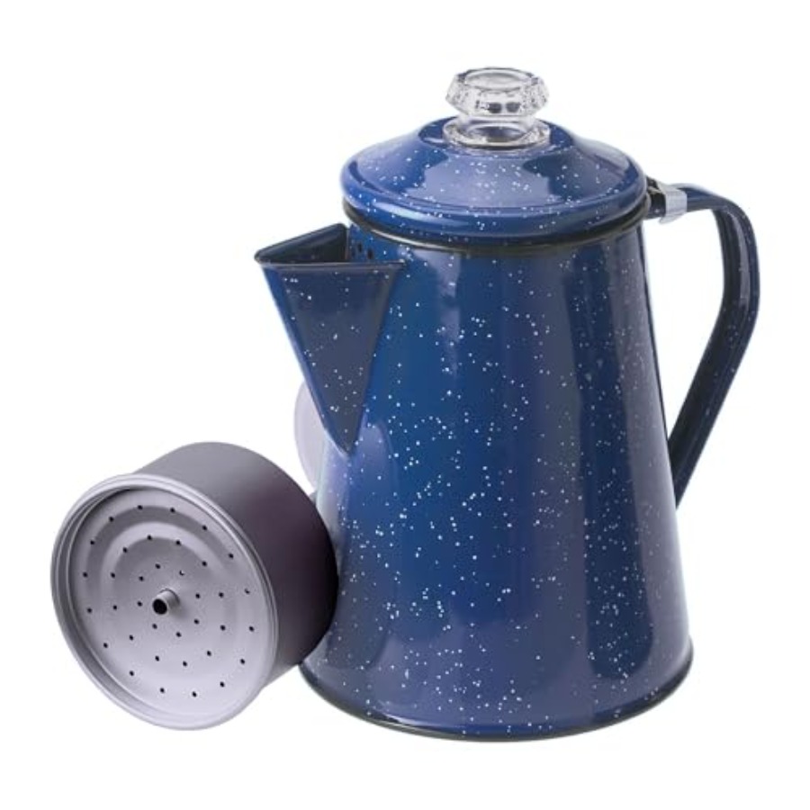 Camp Percolator Coffee - Percolator Coffee Pot Enamelware Campfire Coffee