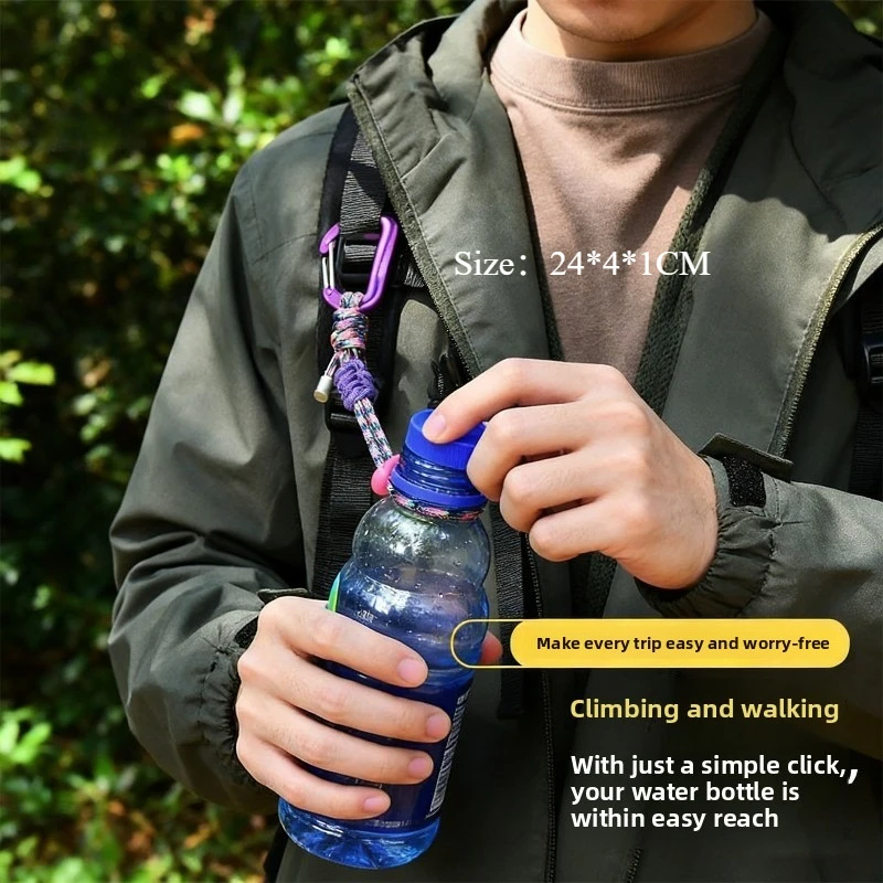 Outdoor Camping Kettle - Colorful Multi-color Outdoor Lanyard Woven Umbrella