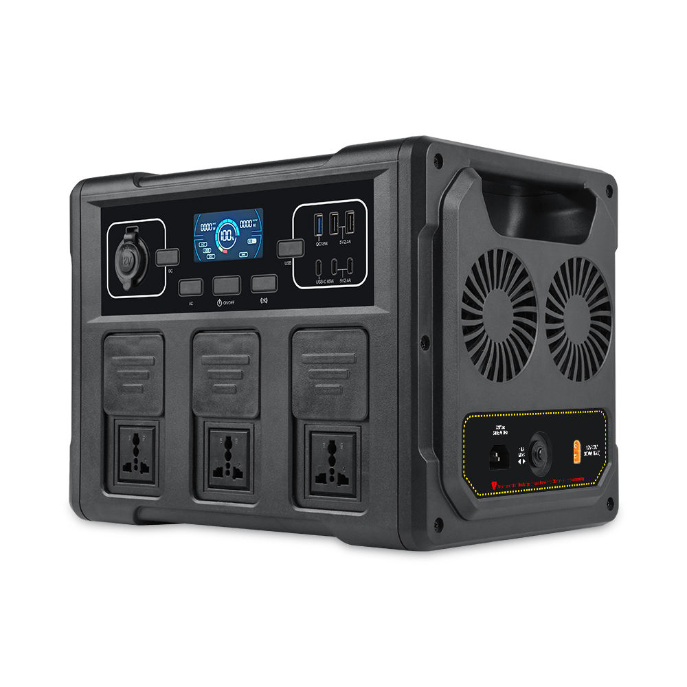 Portable Power Station - 1200W Portable Solar Generator, LiFePO4 Battery