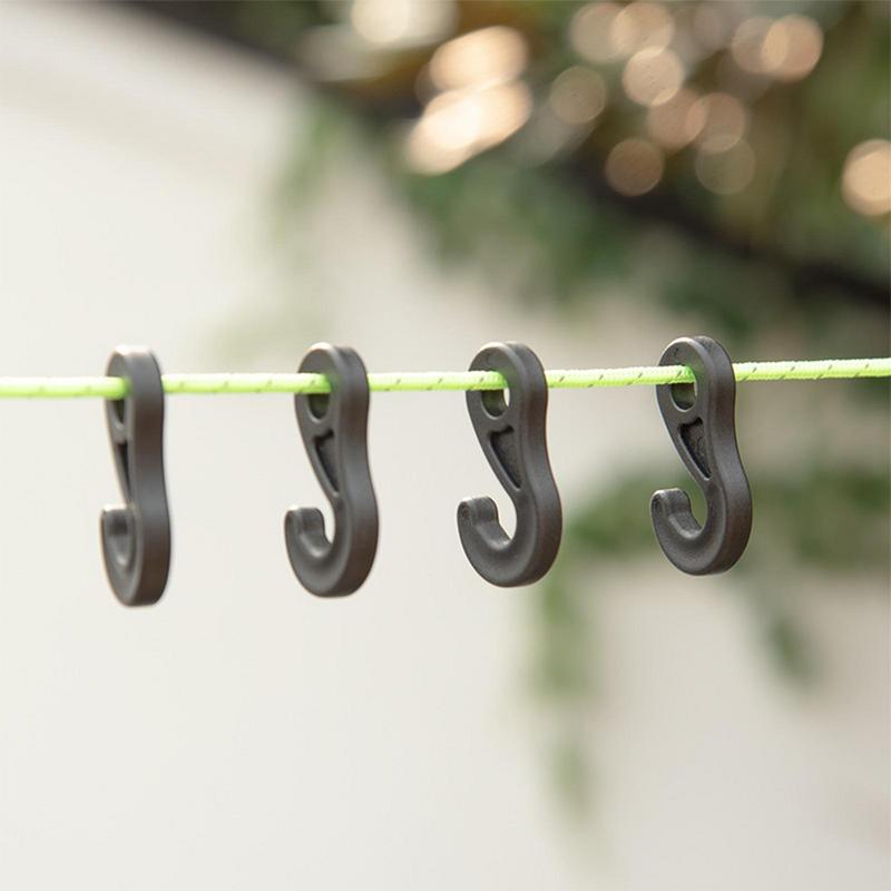 Camping Outdoor Clothing - 10pcs S-Shape Camping Awning Hooks Clips