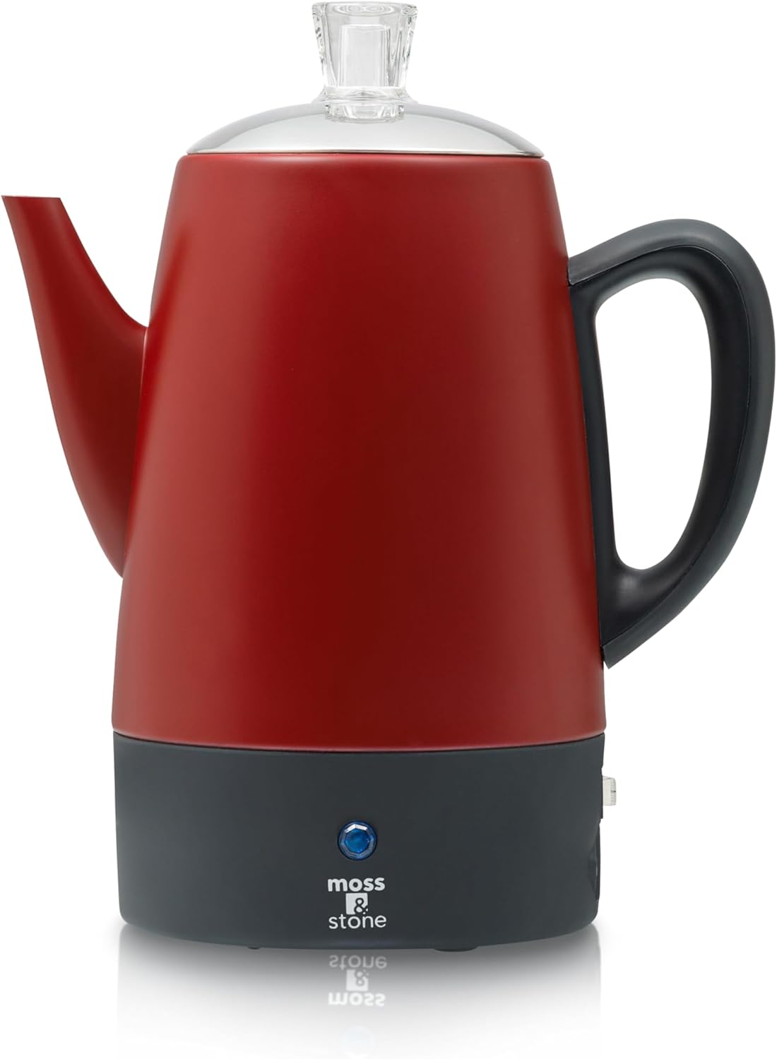 Camp Percolator Coffee - Red Electric Coffee Percolator, 10-Cup Stainless