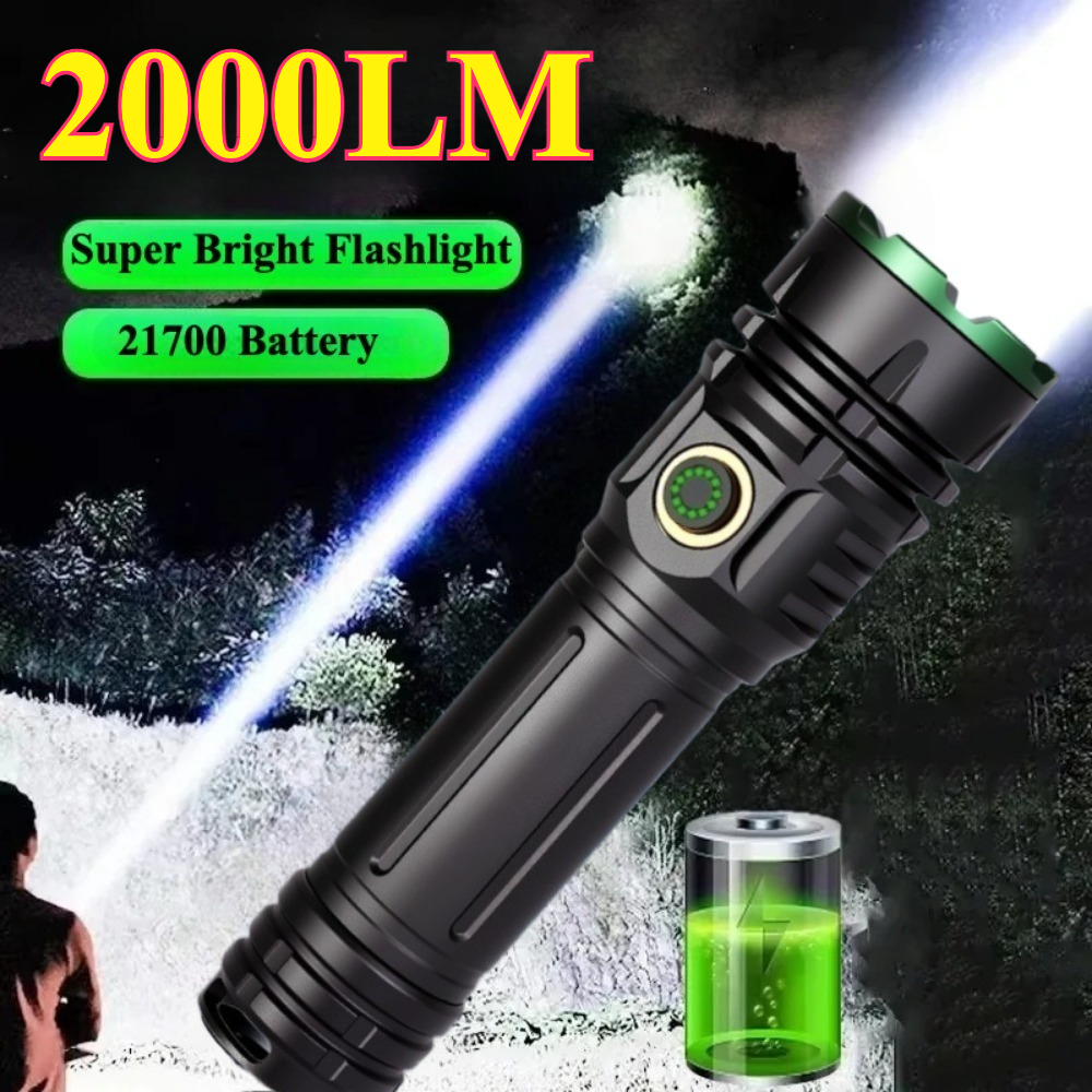 Camping Lantern - 2000LM Super Bright Led Flashlight Rechargeable