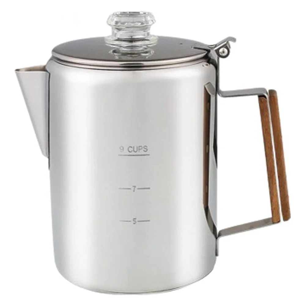 Camp Percolator Coffee - 9 Cup Coffee Maker Camping Coffee