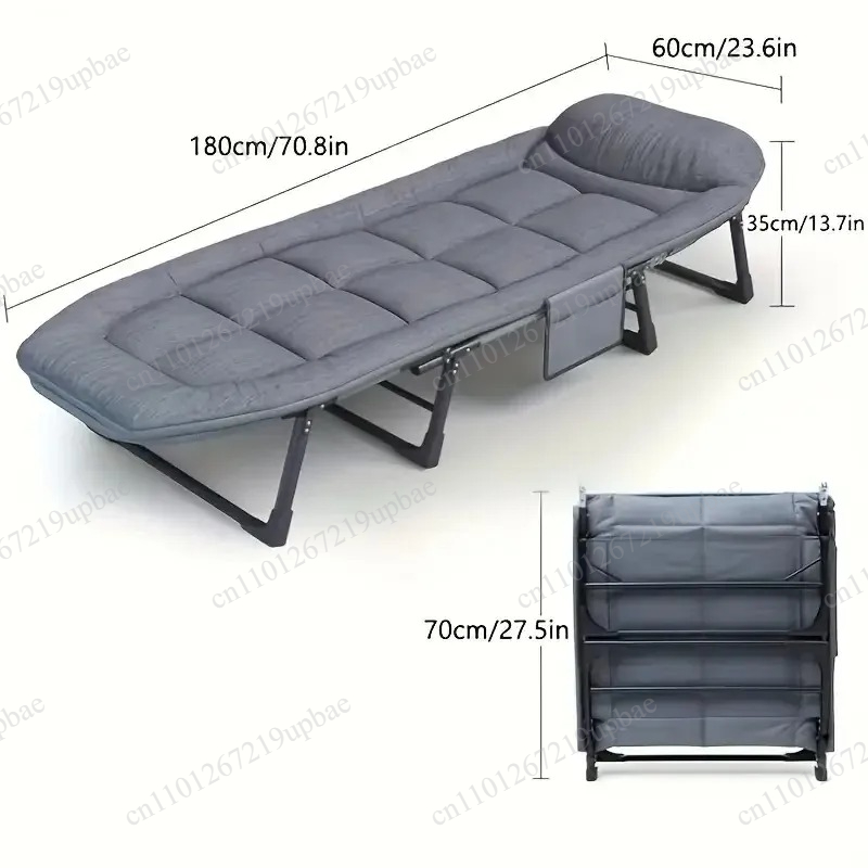 Outdoor Camping Chairs Folding - Portable Folding Sleeping Bed Heavy Duty