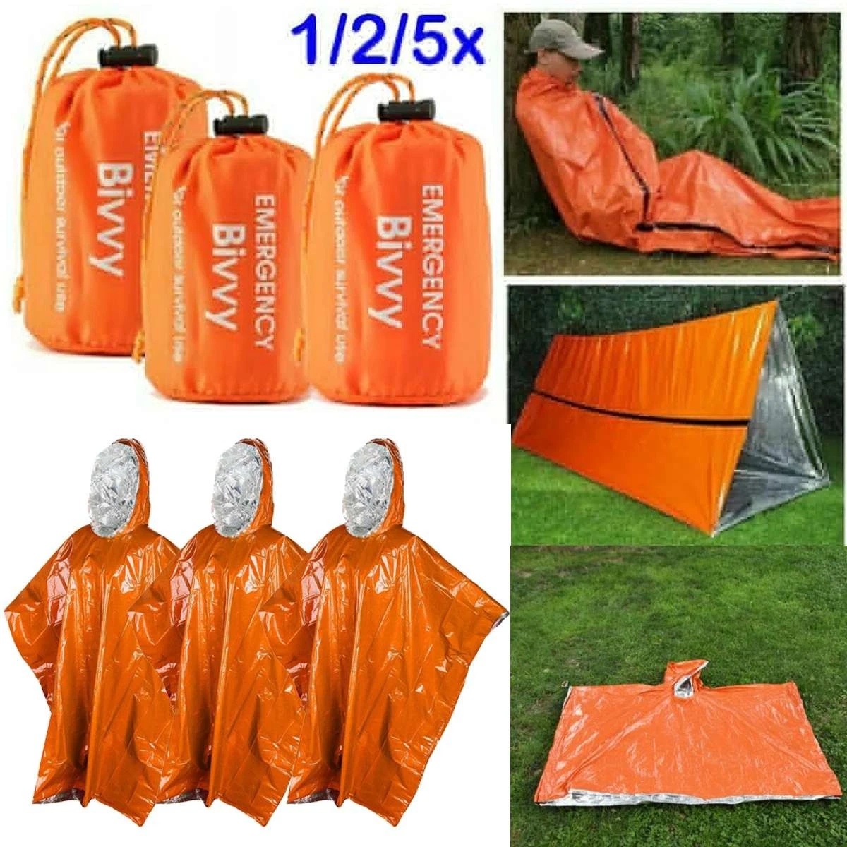 Outdoor Camping Activities For Adults - Emergency Sleeping Bag Thermal Waterproof Camping
