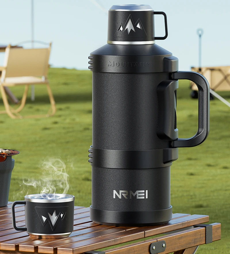 Vacuum Insulated Flask - Stainless Steel Large Capacity Thermos Bottle