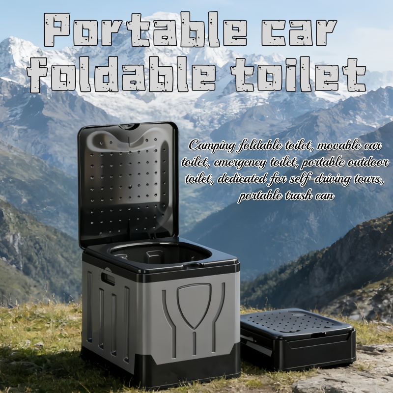 Outdoor Camping Bin - Portable Outdoor Toilets Double as Emergency