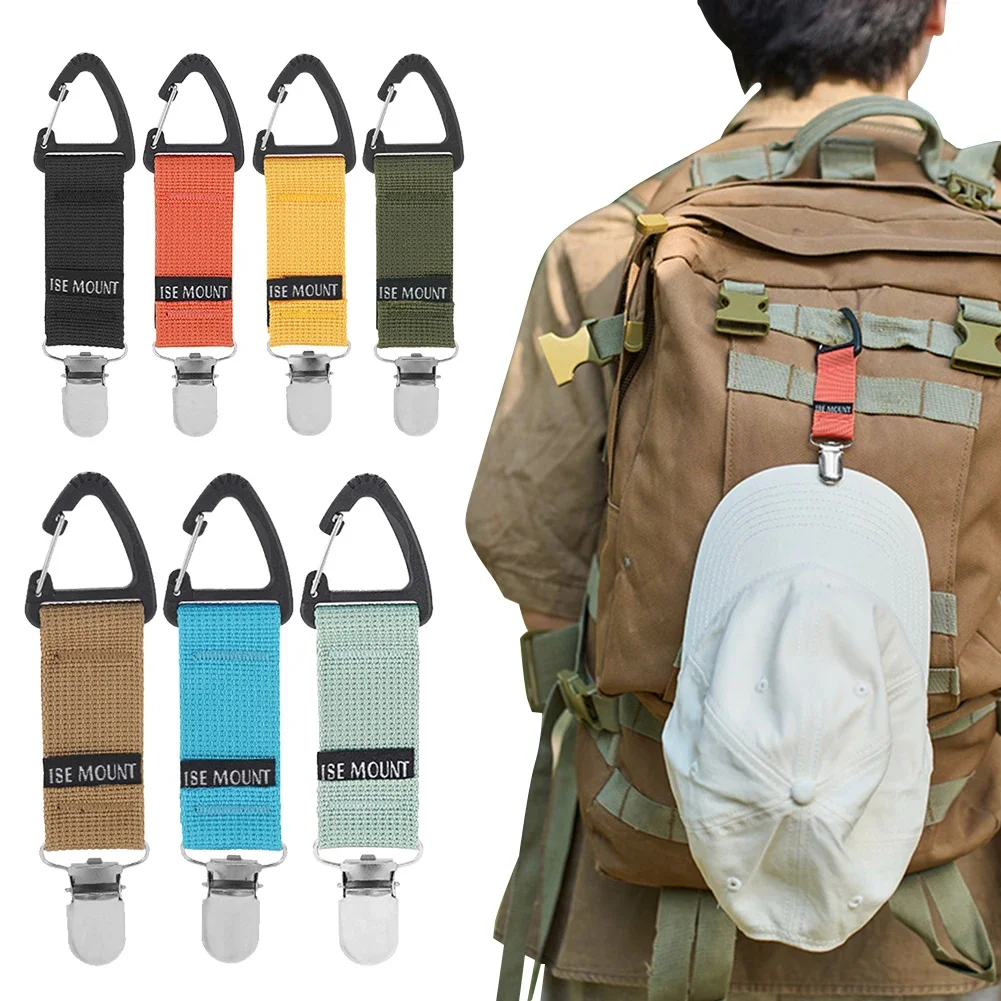 Outdoor Camping Hat - Multifunctional Backpack Clips Hat Keeper Clip