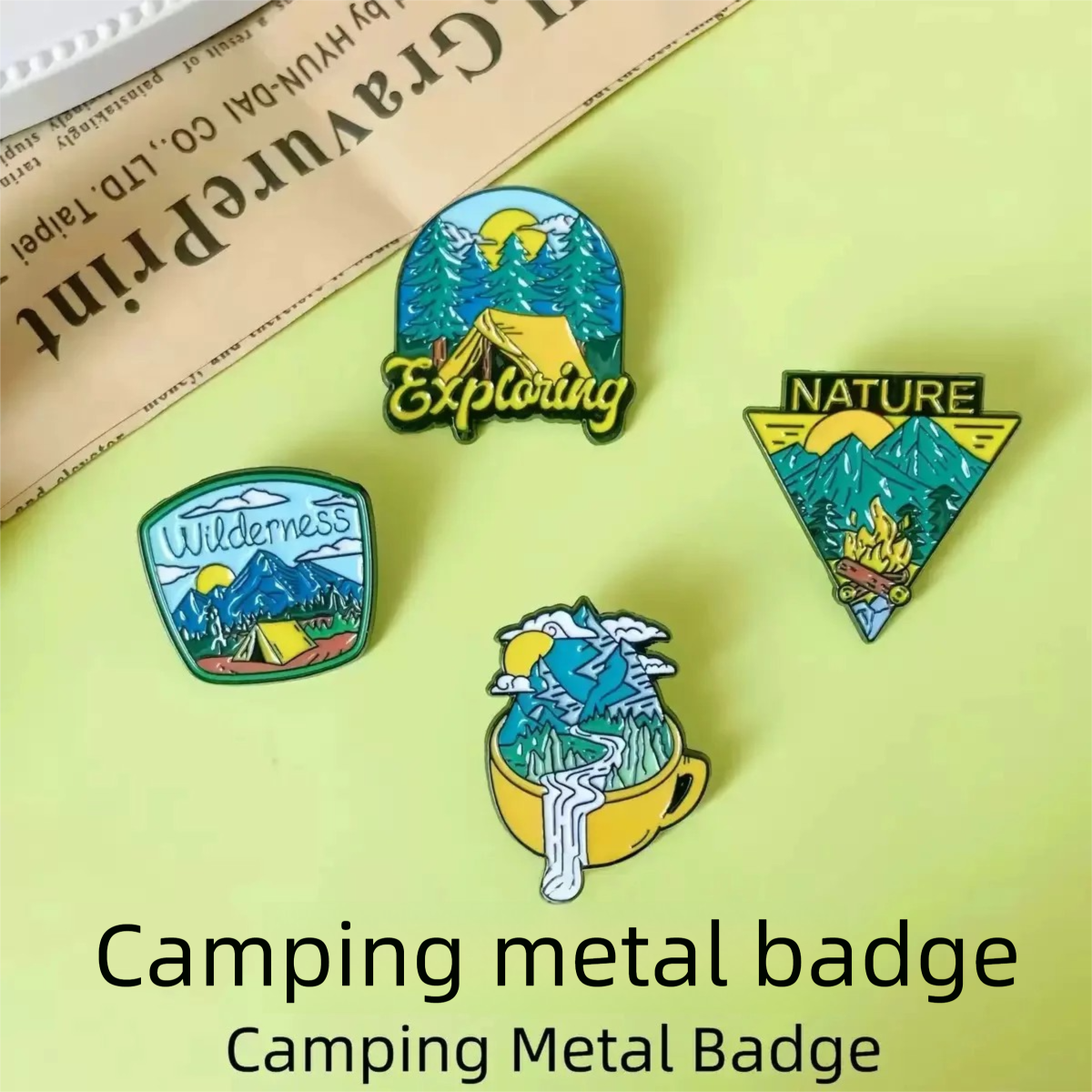 Camping Outdoor Clothing - Outdoor camping comics landscapes mountains rivers