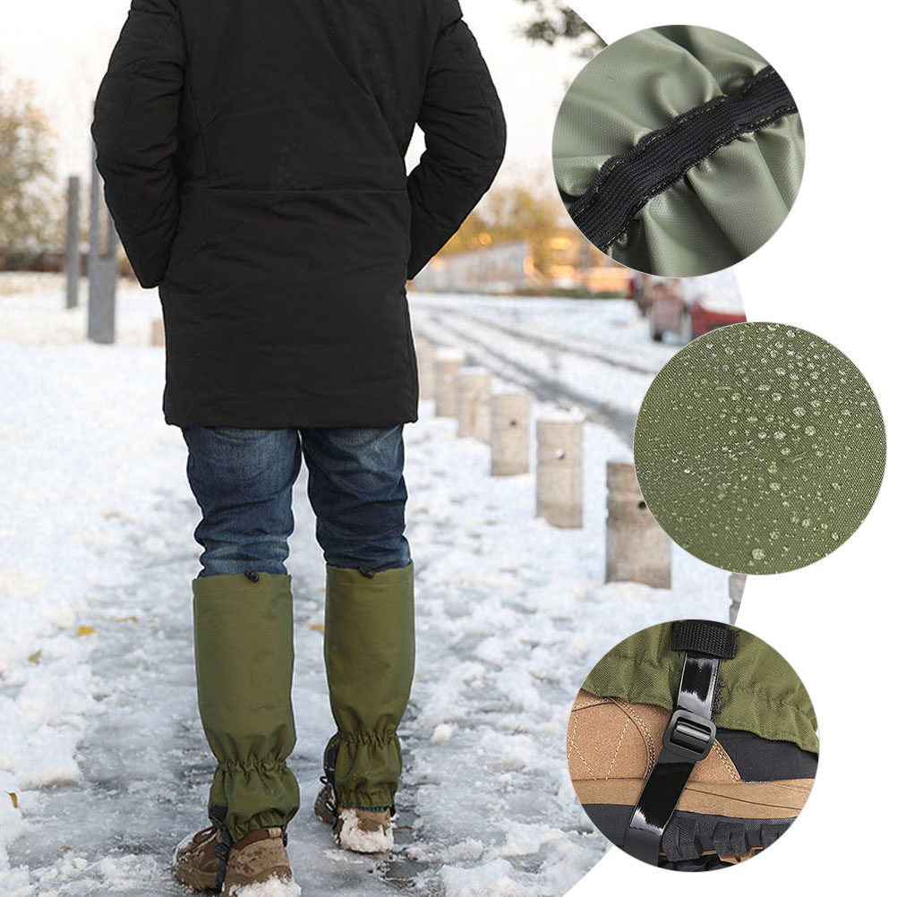 Outdoor Activities In Camping - 1Pair Waterproof Snow Gaiters Anti-Tear Lightweight