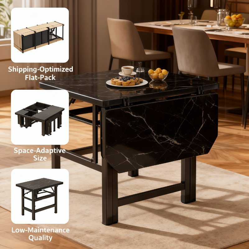 Outdoor Camping Rental - Portable Folding Dining Table Square Foldable