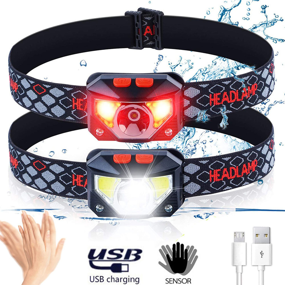 Outdoor Camping Adventure - 8 Modes LED Headlight Handfress Motion