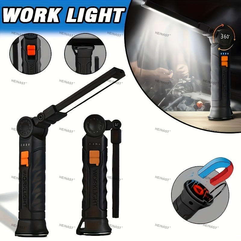 Camping Lantern - COB LED Folding Flashlight Portable Magnetic