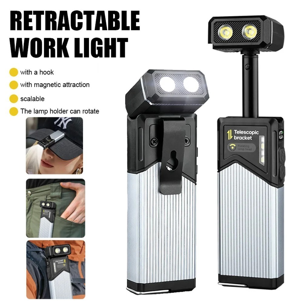 Camping Lantern - Portable 180° Rotatable Extendable LED Flashlight
