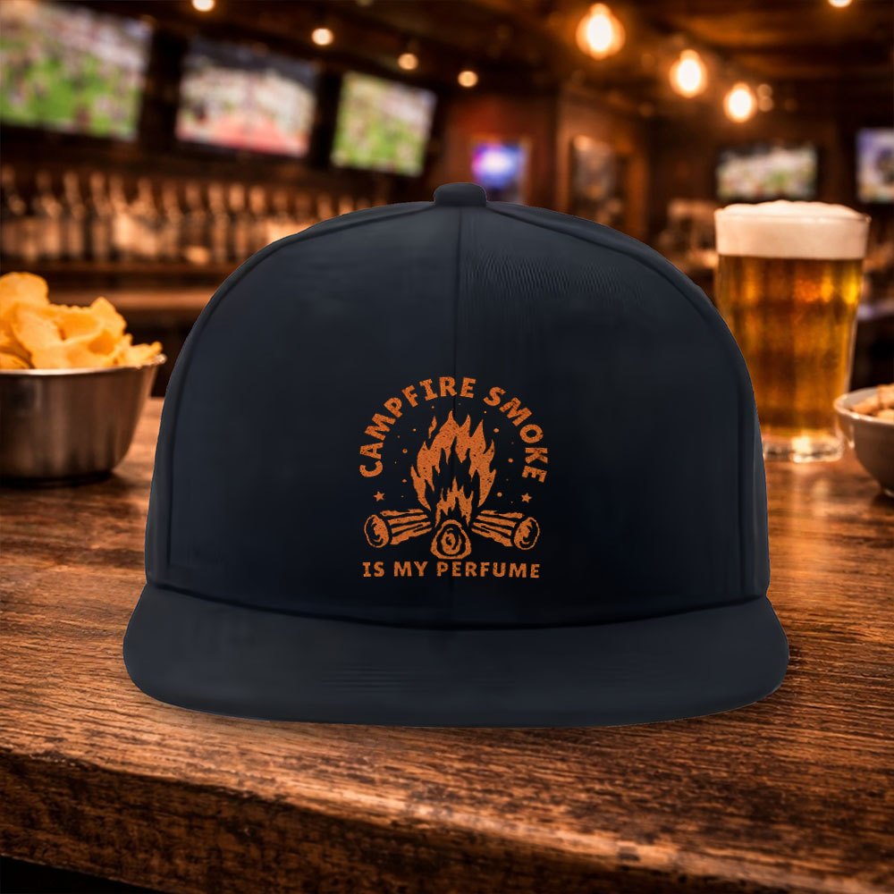 Outdoor Camping Hat - New Camping Bonfire Letter Flat Brim