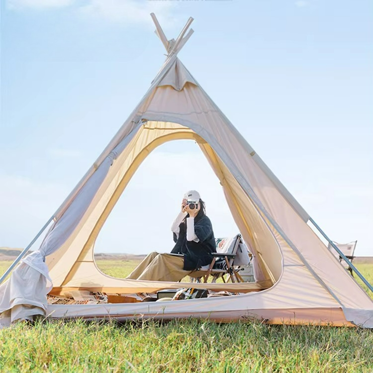 Outdoor Camping And Glamping - 2-Person Lightweight Folding Waterproof Canvas Tent