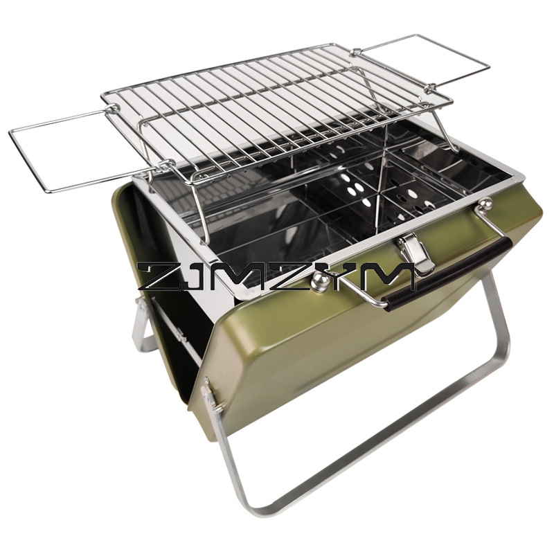 Outdoor Camping Sink - Foldable Barbecue Grill Adjustable Height Meshes