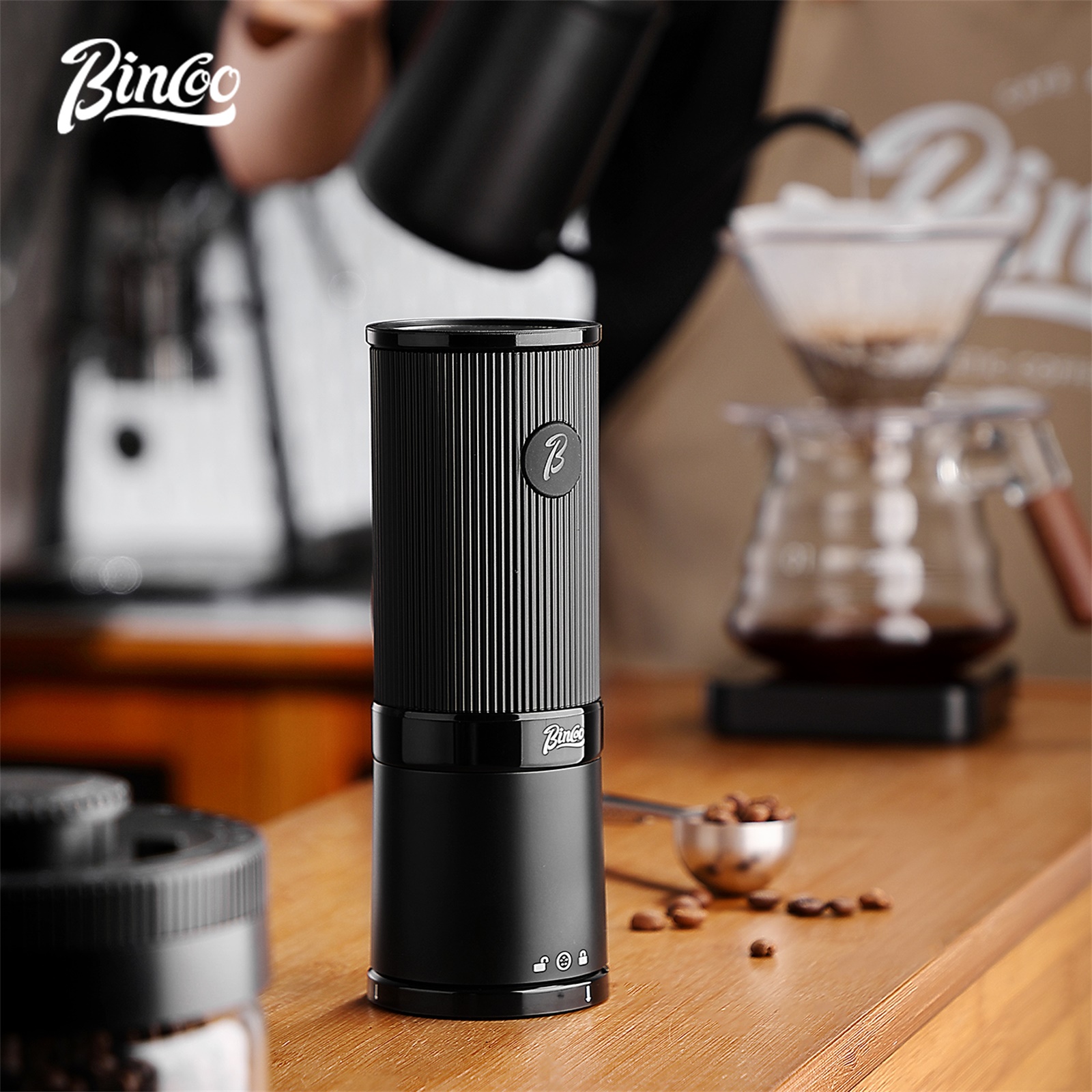 Outdoor Camping Bin - Bincoo Portable Electric Coffee Grinder Rechargeable