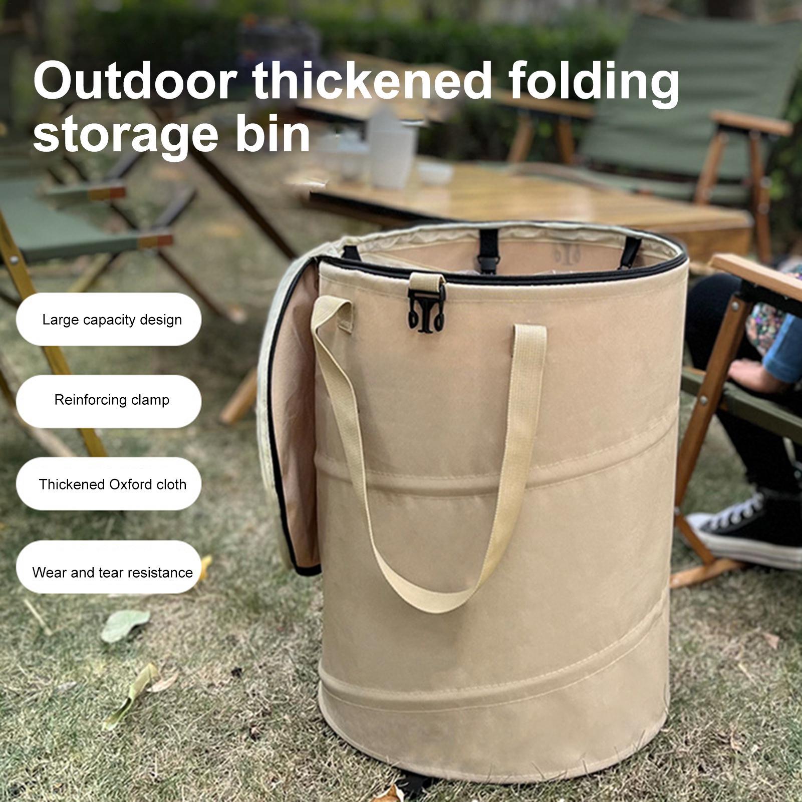 Outdoor Camping Bin - 37L Portable Outdoor Waste Bag Camping