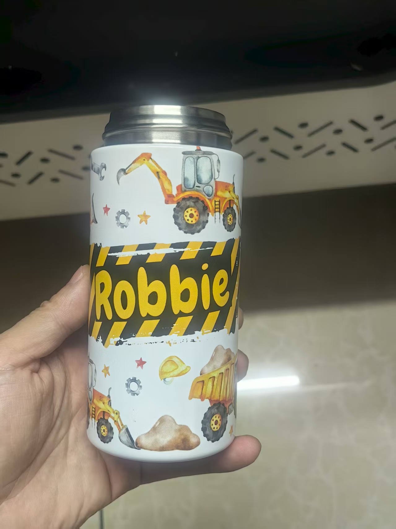 Vacuum Insulated Flask - Tumbler Thermos Cup Milky White Coffee