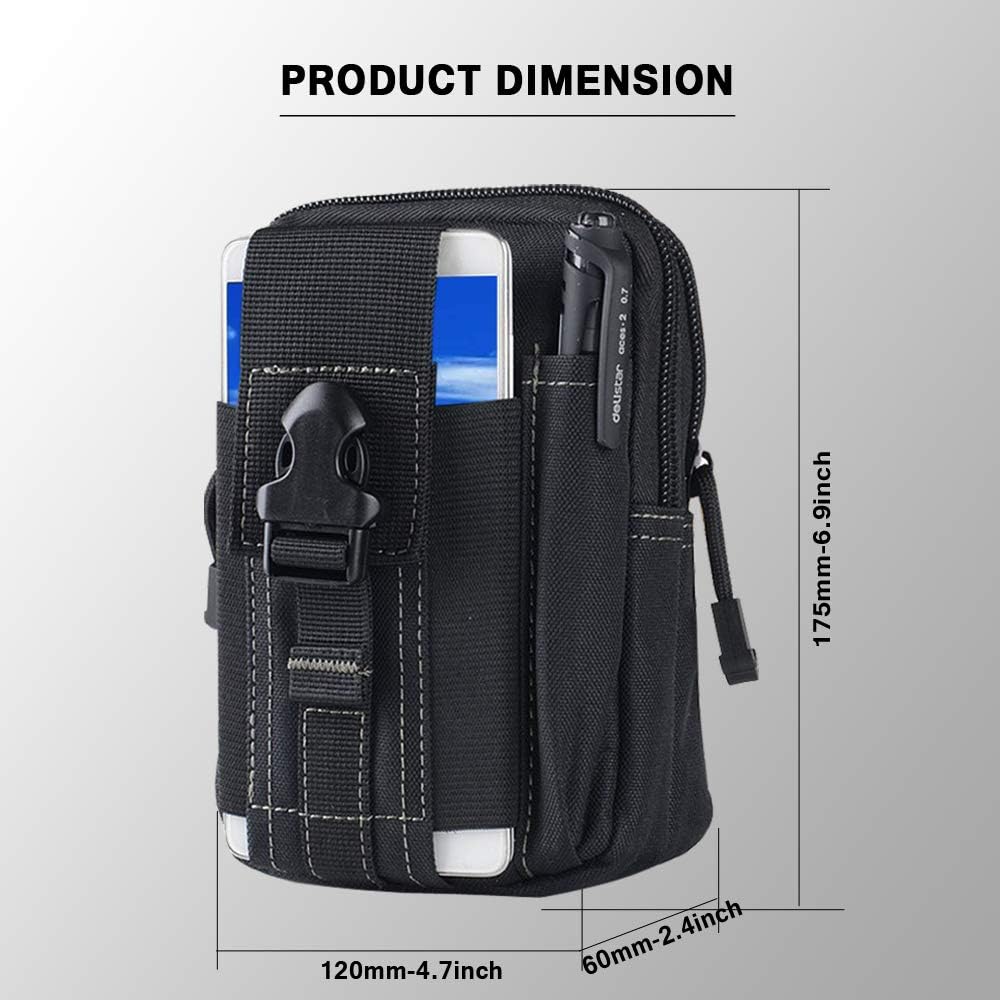 Tactical Molle Belt Pouch Mili - Outdoor Camping Adventure avaliação e preço