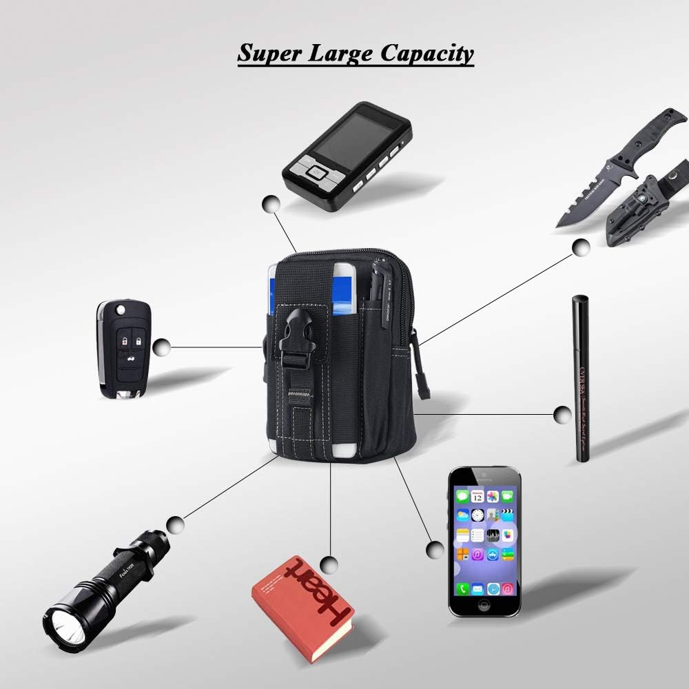 Tactical Molle Belt Pouch Mili - Outdoor Camping Adventure avaliação e preço