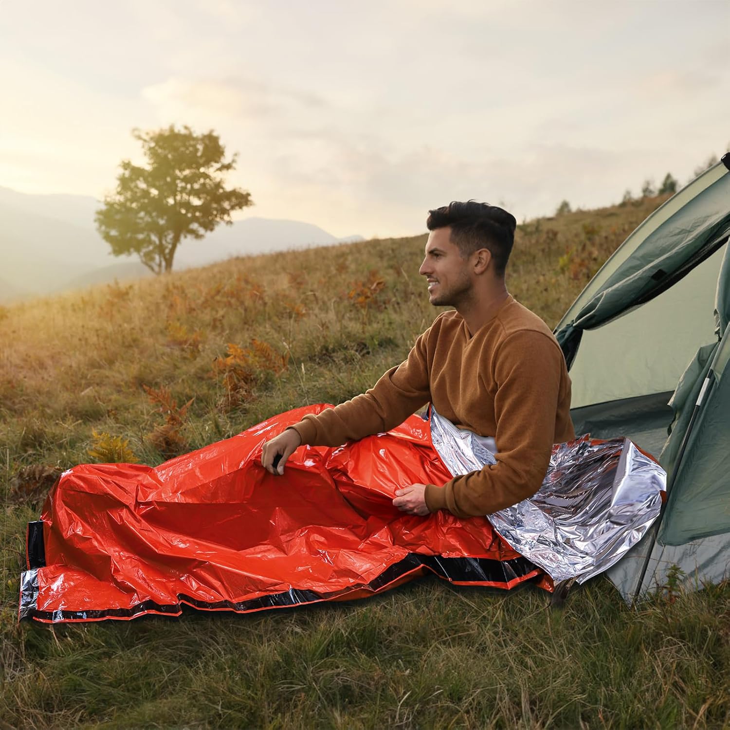 Multi-pack emergency sleeping  - Outdoor Camping Activities For Adults avaliação e preço
