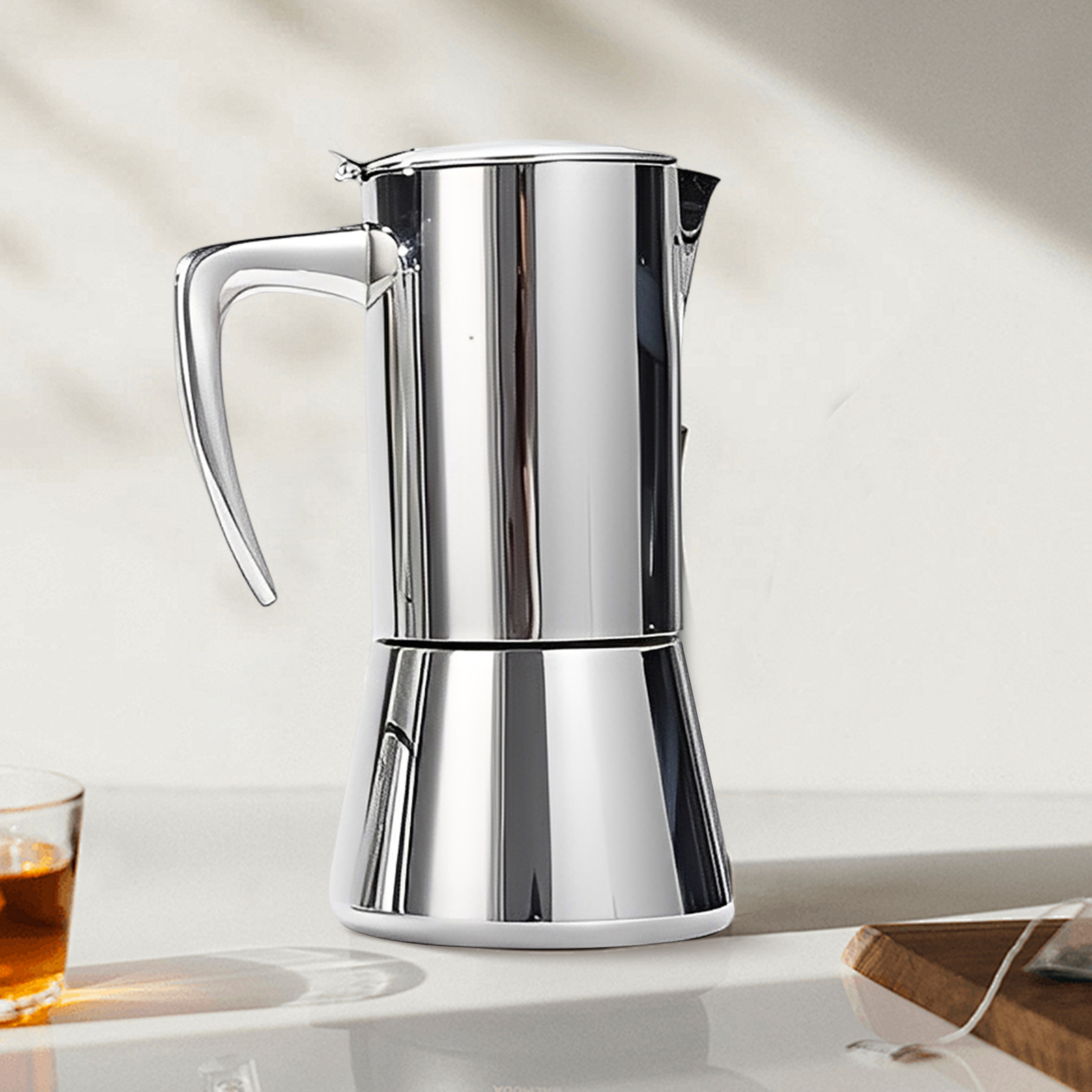 300ml/200ml Espresso Maker 304 - Camp Percolator Coffee avaliação e preço