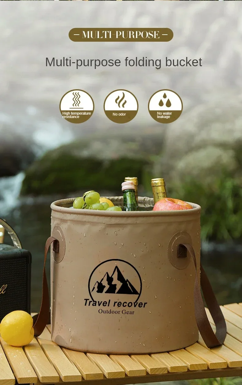 10L 20LFolding Bucket Waterpro - Outdoor Camping Sink avaliação e preço