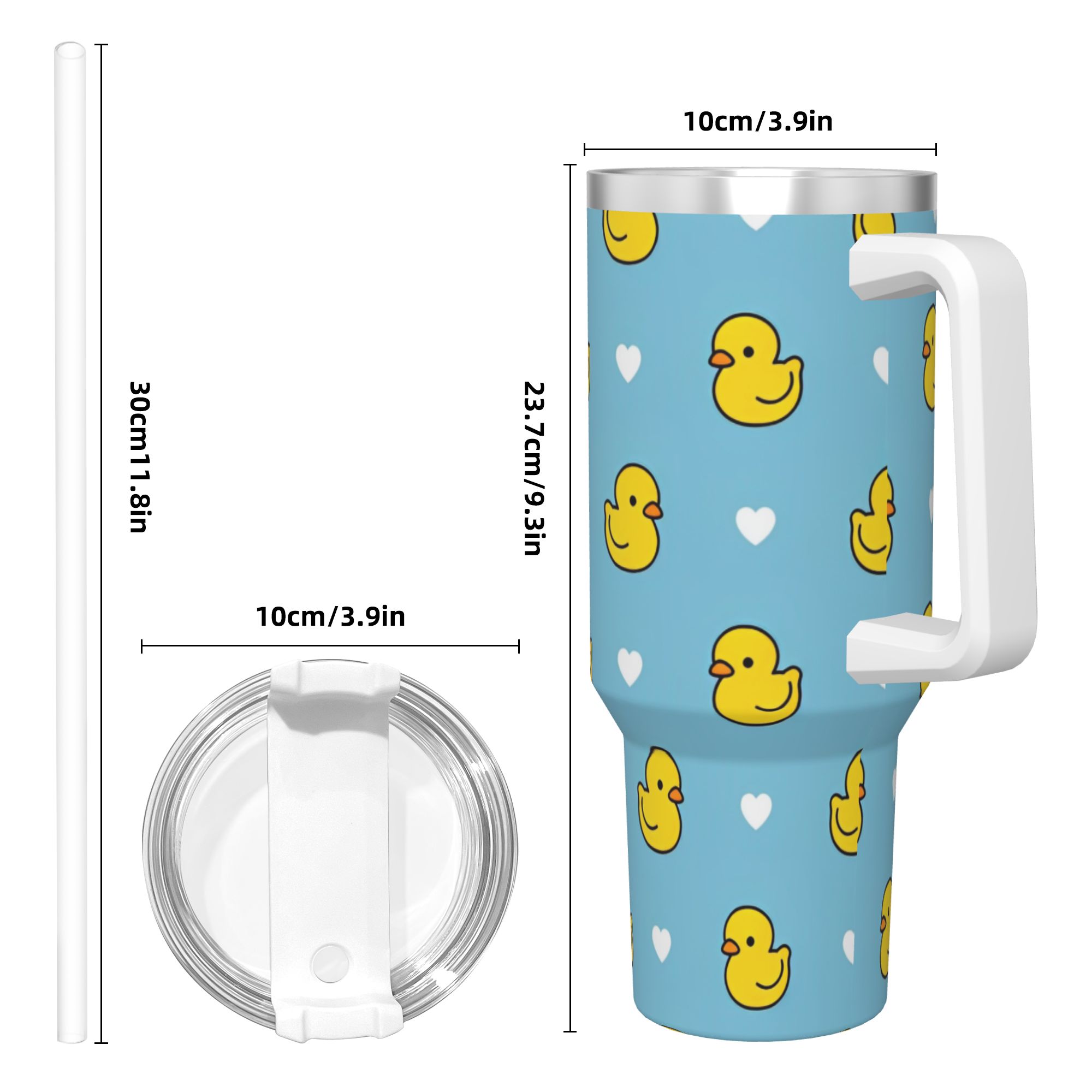 Cute Duck Cartoon Tumbler Vacu - Vacuum Insulated Flask avaliação e preço