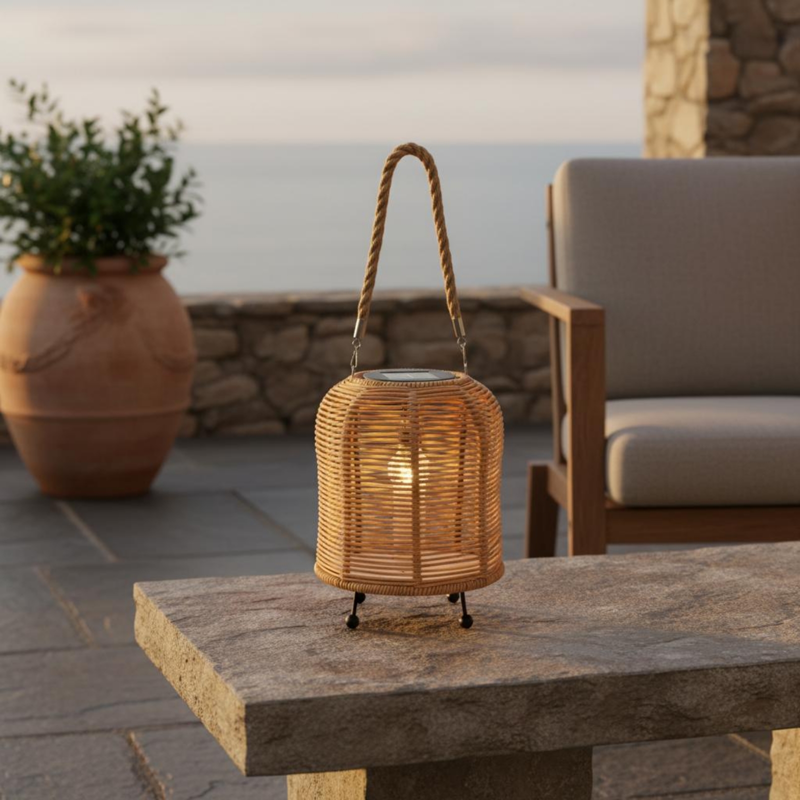 Handwoven Solar Lantern Braide - Camping Lantern avaliação e preço
