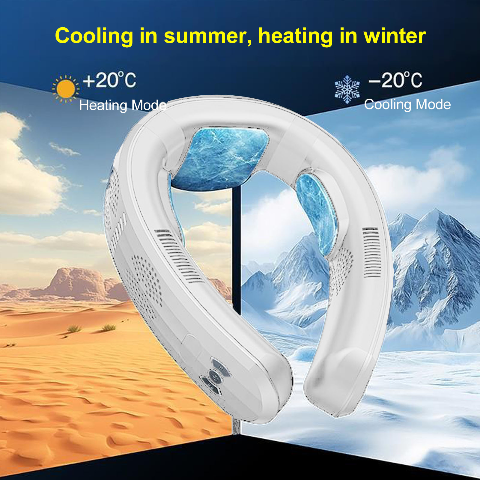 Portable Neck Fan Battery Oper - Outdoor Camping Ventilator avaliação e preço