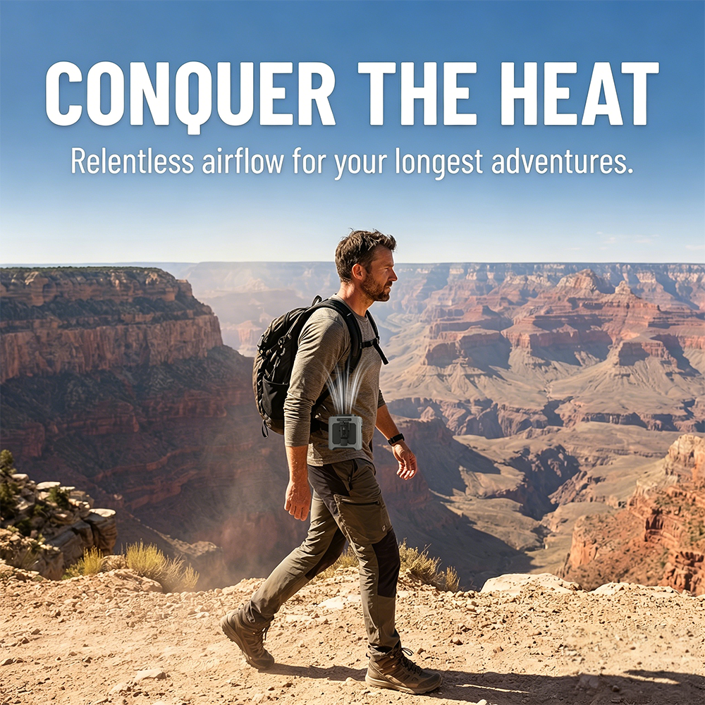 Portable Waist Fan Mini Hangin - Outdoor Camping Ventilator avaliação e preço