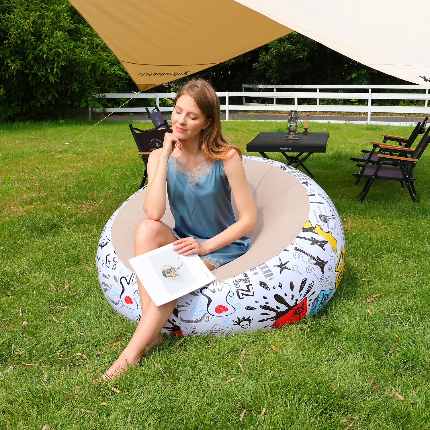 Bean Bag Chairs Inflatable Cam - Outdoor Camping Chairs Folding avaliação e preço