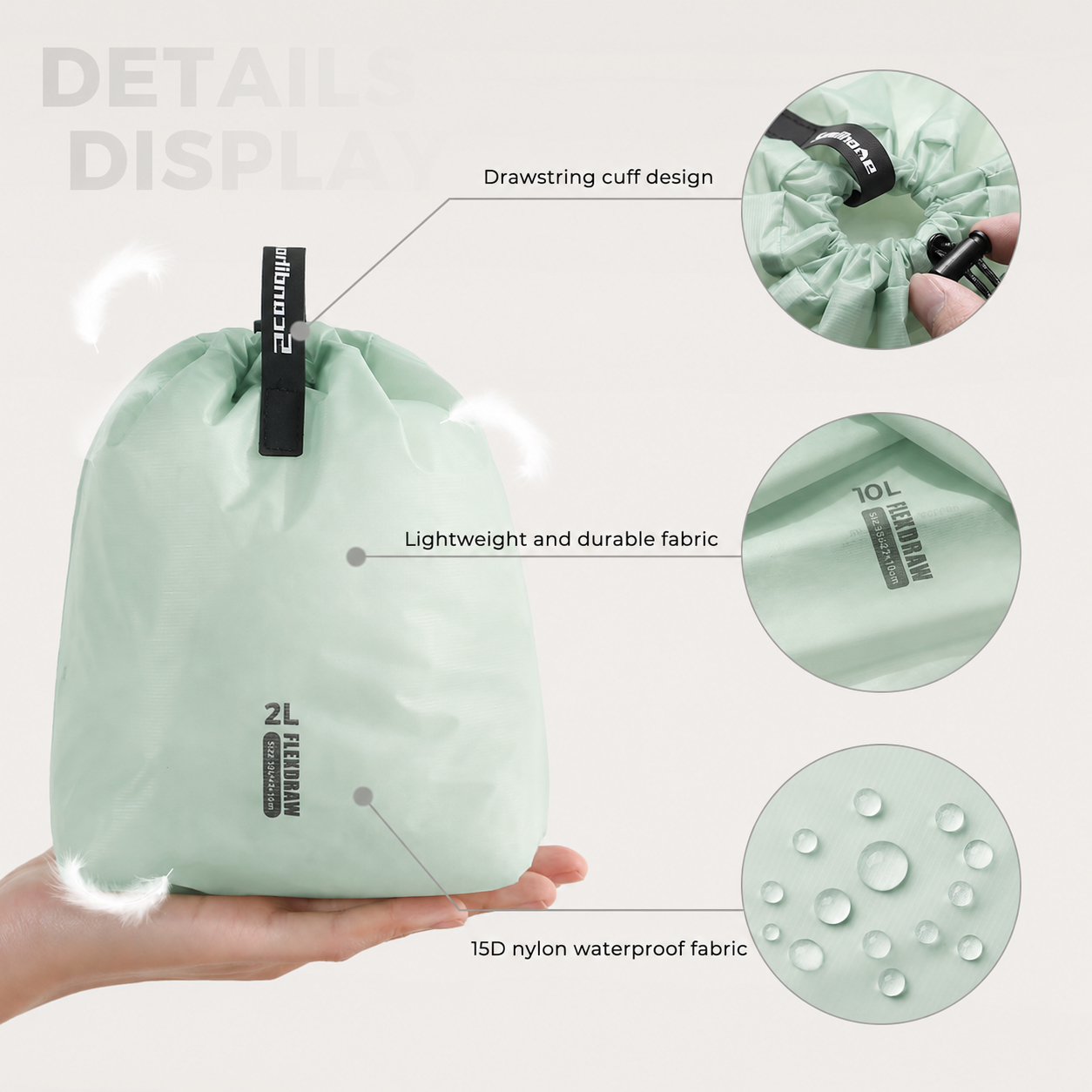 Large Capacity Waterproof Stor - Camping Outdoor Clothing avaliação e preço