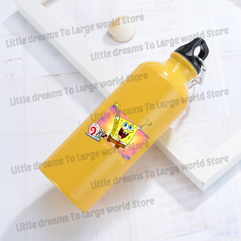 SpongeBobs Aluminum Water Bott - Outdoor Camping Kettle avaliação e preço