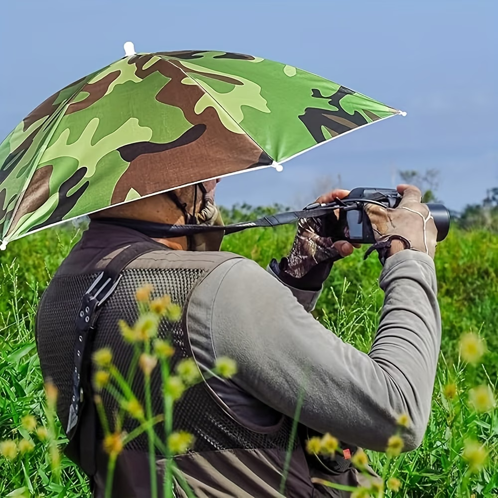 Elastic Headband Umbrella Hat, - Outdoor Camping Hat avaliação e preço