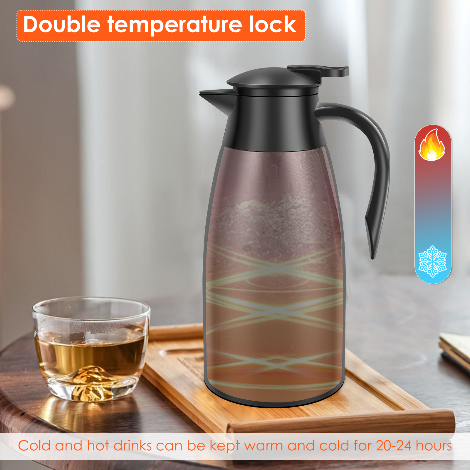 Thermal Coffee Carafe 2L Stain - Vacuum Insulated Flask avaliação e preço