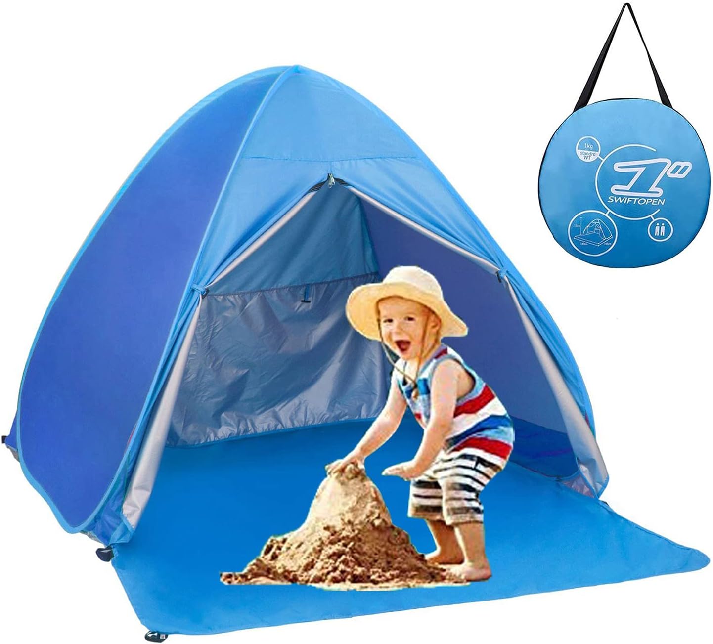 Pop Up Beach Tent Shade Sun Sh - Outdoor Camping Activities For Adults avaliação e preço
