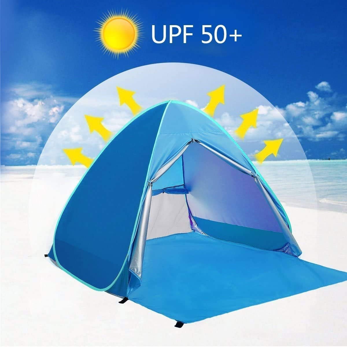 Pop Up Beach Tent Shade Sun Sh - Outdoor Camping Activities For Adults avaliação e preço