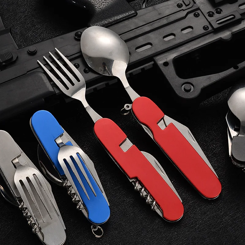 4 in 1 Folding Tableware Detac - Outdoor Camping Utensils avaliação e preço